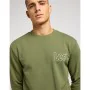 Men’s Sweatshirt without Hood Lee Wobbly Khaki by Lee, Men - Ref: S64143986, Price: 46,44 €, Discount: %