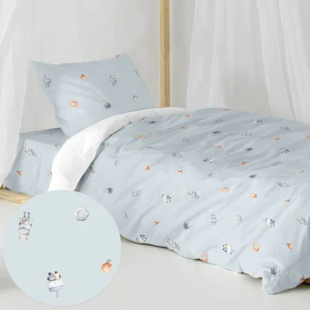 Parure de couette HappyFriday Mini Nut Multicouleur Lit 1 persone 2 Pièces de HappyFriday, Couettes et housses de couette - R...