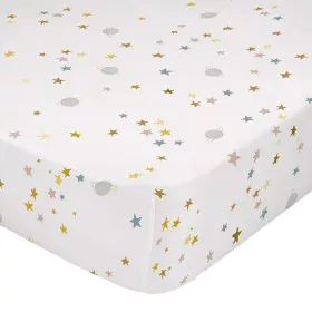 Drap housse HappyFriday Saturn Multicouleur 105 x 200 x 32 cm de HappyFriday, Draps et taies d'oreiller - Réf : D1613490, Pri...