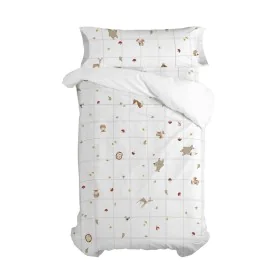 Parure de couette HappyFriday Mini Woods animals Multicouleur Lit 1 persone 2 Pièces de HappyFriday, Couettes et housses de c...