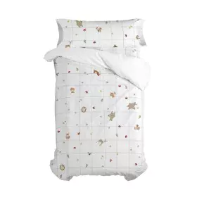 Juego de funda nórdica HappyFriday Mini Woods animals Multicolor Cama de 80/90 2 Piezas de HappyFriday, Edredones y fundas pa...