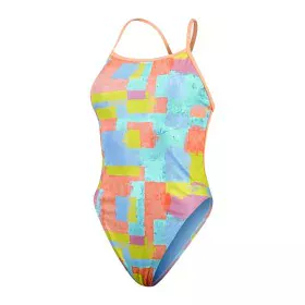 Fato de Banho Mulher Speedo Speedo Allover Digital V-Back Azul de Speedo, Roupa de banho - Ref: S64145258, Preço: 54,69 €, De...