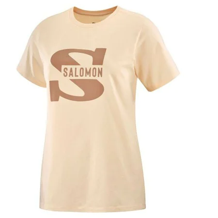 Men’s Short Sleeve T-Shirt Salomon Big Logo Nude Beige Brown by Salomon, Men - Ref: S6430840, Price: 29,22 €, Discount: %