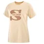 Camiseta de Manga Corta Hombre Salomon Big Logo Nude Beige Marrón de Salomon, Hombre - Ref: S6430840, Precio: 29,22 €, Descue...