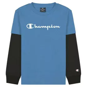 Child's Short Sleeve T-Shirt Champion Two Sleeves Blue by Champion, Boys - Ref: S6430931, Price: 19,30 €, Discount: %