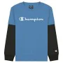 Camiseta de Manga Corta Infantil Champion Two Sleeves Azul de Champion, Niño - Ref: S6430931, Precio: 19,30 €, Descuento: %