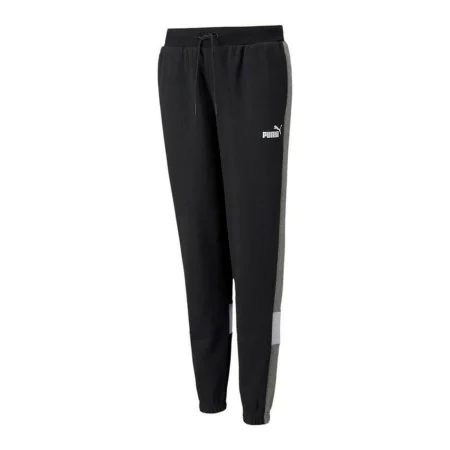 Long Sports Trousers Puma Essential+ Colorblock Black Men by Puma, Men - Ref: S6431312, Price: 24,66 €, Discount: %