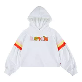 Sweat-shirt Enfant Levi's Full Sleeve High Rise Blanc de Levi's, Fille - Réf : S6431498, Prix : 52,08 €, Remise : %