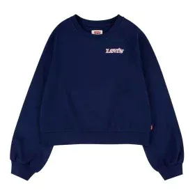 Sweat-shirt sans capuche fille Levi's Benchwarmer Bleu foncé de Levi's, Fille - Réf : S6431501, Prix : 43,40 €, Remise : %