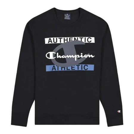 Men’s Sweatshirt without Hood Champion Authentic Athletic Black by Champion, Men - Ref: S6431534, Price: 37,11 €, Discount: %