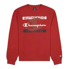 Men’s Sweatshirt without Hood Champion Authentic Athletic Red by Champion, Men - Ref: S6431542, Price: 39,06 €, Discount: %