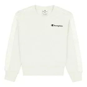 Sweat-shirt Enfant Champion Crewneck Logo Blanc de Champion, Fille - Réf : S6431551, Prix : 26,28 €, Remise : %