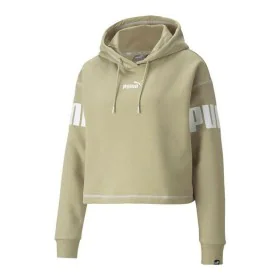 Felpa con Cappuccio Donna Puma Power Hoodie Fl Beige di Puma, Donna - Rif: S6431567, Prezzo: 45,36 €, Sconto: %