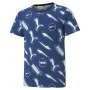 Camisola de Manga Curta Infantil Puma AOP Azul escuro de Puma, Menino - Ref: S6432610, Preço: 21,09 €, Desconto: %