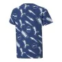 Camisola de Manga Curta Infantil Puma AOP Azul escuro de Puma, Menino - Ref: S6432610, Preço: 21,09 €, Desconto: %