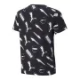 Camisola de Manga Curta Infantil Puma AOP Preto de Puma, Menino - Ref: S6432663, Preço: 20,04 €, Desconto: %