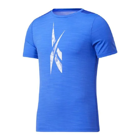 Men’s Short Sleeve T-Shirt Reebok Workout Ready Activchill Blue by Reebok, Men - Ref: S6434685, Price: 28,99 €, Discount: %