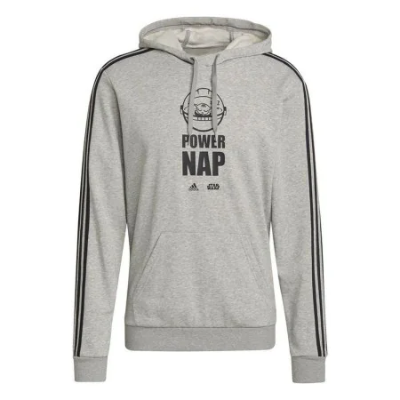 Felpa con Cappuccio Uomo Adidas X Star Wars: The Mandalorian Grigio chiaro di Adidas, Uomo - Rif: S6434792, Prezzo: 49,48 €, ...