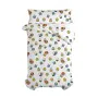 Duvet cover set HappyFriday Le Petit Prince Son Avion Multicolour Single 2 Pieces by HappyFriday, Quilts and quilt covers - R...