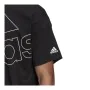 Men’s Short Sleeve T-Shirt Adidas Giant Logo Black by Adidas, Men - Ref: S6435072, Price: 25,83 €, Discount: %