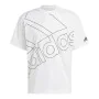 Camisola de Manga Curta Homem Adidas Giant Logo Branco de Adidas, Homem - Ref: S6435073, Preço: 23,38 €, Desconto: %