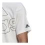 Camisola de Manga Curta Homem Adidas Giant Logo Branco de Adidas, Homem - Ref: S6435073, Preço: 23,38 €, Desconto: %