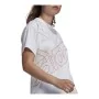 Camisola de Manga Curta Mulher Adidas Giant Logo Branco de Adidas, Mulher - Ref: S6435074, Preço: 23,38 €, Desconto: %