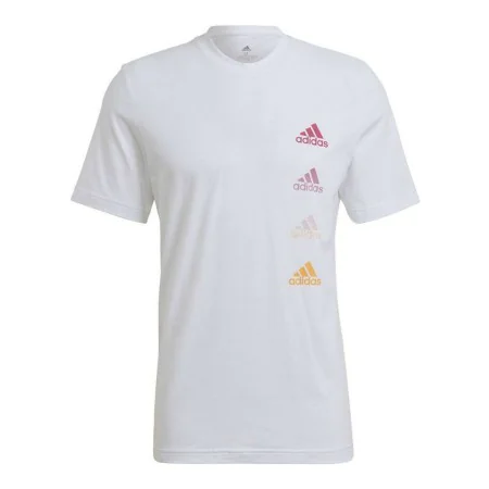 T-shirt à manches courtes homme Adidas Essentials Gradient Blanc de Adidas, Homme - Réf : S6435077, Prix : 22,14 €, Remise : %