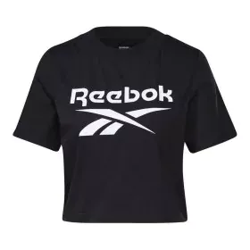 Maglia a Maniche Corte Donna Reebok Cropped Identity Nero di Reebok, Donna - Rif: S6435084, Prezzo: 19,21 €, Sconto: %