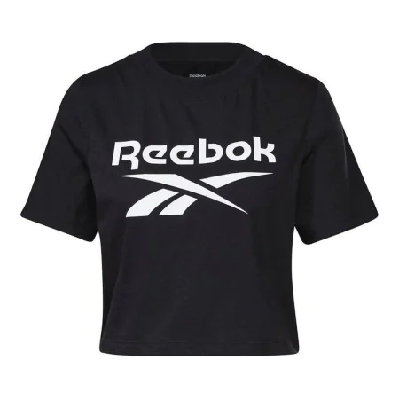 Camisola de Manga Curta Mulher Reebok Cropped Identity Preto de Reebok, Mulher - Ref: S6435084, Preço: 19,21 €, Desconto: %