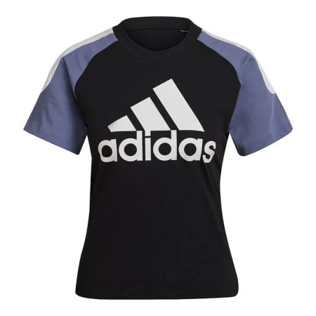 Camisola de Manga Curta Mulher Adidas Sportswear Colorblock Preto de Adidas, Mulher - Ref: S6435095, Preço: 30,76 €, Desconto: %