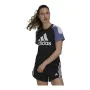 Camisola de Manga Curta Mulher Adidas Sportswear Colorblock Preto de Adidas, Mulher - Ref: S6435095, Preço: 30,76 €, Desconto: %