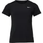 Camisola de Manga Curta Infantil Nike Pro Preto 92 % Poliéster 8 % Spandex de Nike, Menina - Ref: S6436674, Preço: 24,14 €, D...