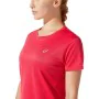 Camiseta de Manga Corta Mujer Asics Core Rojo Carmesí de Asics, Mujer - Ref: S6437422, Precio: 19,72 €, Descuento: %