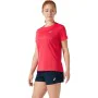 Camiseta de Manga Corta Mujer Asics Core Rojo Carmesí de Asics, Mujer - Ref: S6437422, Precio: 19,72 €, Descuento: %