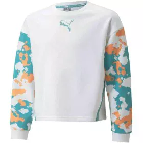 Sweat-shirt sans capuche fille Puma Alpha Crew G Blanc de Puma, Fille - Réf : S6437438, Prix : 35,59 €, Remise : %