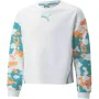 Hoodless Sweatshirt for Girls Puma Alpha Crew G White by Puma, Girls - Ref: S6437438, Price: 35,59 €, Discount: %