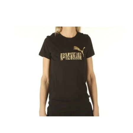 Camisola de Manga Curta Mulher Puma Graphic W Preto de Puma, Mulher - Ref: S6437442, Preço: 22,84 €, Desconto: %