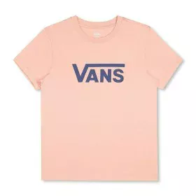 Camisola de Manga Curta Mulher Vans Drop V SS Crew-B W Peach Salmão de Vans, Mulher - Ref: S6437932, Preço: 21,91 €, Desconto: %