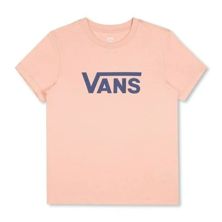 Camisola de Manga Curta Mulher Vans Drop V SS Crew-B W Peach Salmão de Vans, Mulher - Ref: S6437932, Preço: 21,91 €, Desconto: %