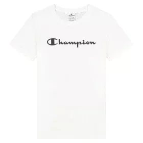 Camiseta de Manga Corta Mujer Champion Big Script Logo de Champion, Mujer - Ref: S6438555, Precio: 19,84 €, Descuento: %