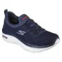 Running Shoes for Adults Skechers Engineered Flat Knit W Blue Black by Skechers, Women - Ref: S6438581, Price: 75,23 €, Disco...