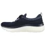 Running Shoes for Adults Skechers Engineered Flat Knit W Blue Black by Skechers, Women - Ref: S6438581, Price: 75,23 €, Disco...