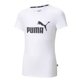 Maglia a Maniche Corte per Bambini Puma ESS Logo Tee Bianco di Puma, Bambina - Rif: S6438997, Prezzo: 19,35 €, Sconto: %