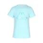 Camisola de Manga Curta Infantil Kappa Quissy Blue Água-marinha de Kappa, Menino - Ref: S6439329, Preço: 13,83 €, Desconto: %