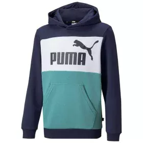 Felpa con Cappuccio Bambino Puma Essential Colorblock Blu scuro di Puma, Bambino - Rif: S6439877, Prezzo: 33,23 €, Sconto: %