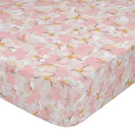 Drap housse HappyFriday Spring blossom Multicouleur 90 x 200 x 32 cm de HappyFriday, Draps et taies d'oreiller - Réf : D16137...