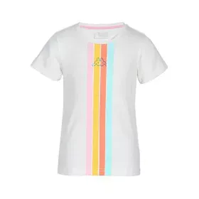 Maglia a Maniche Corte per Bambini Kappa Quome K Bianco di Kappa, Bambino - Rif: S6442199, Prezzo: 21,91 €, Sconto: %