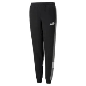 Pantalón de Chándal para Niños Puma Essentials+ Colorblock K Negro de Puma, Niño - Ref: S6442352, Precio: 27,25 €, Descuento: %