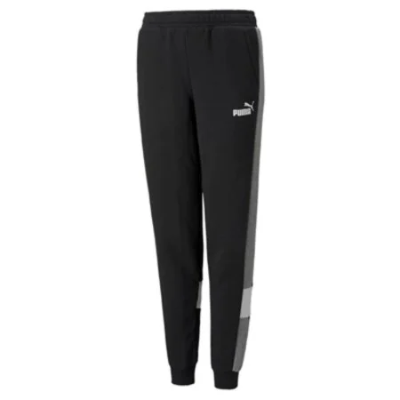 Pantalons de Survêtement pour Enfants Puma Essentials+ Colorblock K Noir de Puma, Garçon - Réf : S6442352, Prix : 27,25 €, Re...